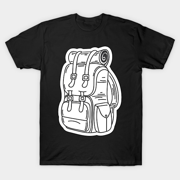 hiking backpack T-Shirt by ShirtyLife